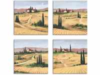 Leinwandbild ARTLAND "Die toskanische Landschaften" Bilder Gr. B/H: 40 cm x 40...