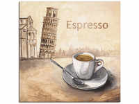 Artland Wandbild "Espresso in Pisa", Kaffee Bilder, (1 St.), als Leinwandbild,...