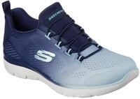 Slip-On Sneaker SKECHERS "SUMMITS BRIGHT CHARMER", Damen, Gr. 35, blau (navy),