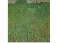 Artland Glasbild "Feld mit Mohn", Blumen, (1 St.), in verschiedenen Größen