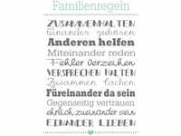 Bönninghoff Leinwandbild "Familienregeln", (1 St.)