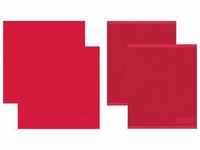 DDDDD Geschirrtuch "Logo", (Set, 4 tlg., Combi-Set: 2x Küchentuch 50 x 55 cm +...