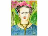 Wandbild ARTLAND "Frida Kahlo II" Bilder Gr. B/H: 60 cm x 80 cm, Leinwandbild...