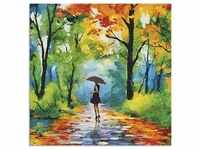 Wandbild ARTLAND "Herbstlicher Spaziergang im Park" Bilder Gr. B/H: 100 cm x...