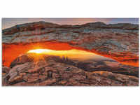 Artland Wandbild "Iconic Mesa Arch", Felsen, (1 St.), als Alubild, Outdoorbild,