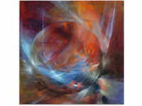 Glasbild ARTLAND "Murmel" Bilder Gr. B/H: 50 cm x 50 cm, Glasbild Muster...