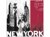 Artland Wandbild "New York", Gebäude, (1 St.), als Alubild, Outdoorbild,