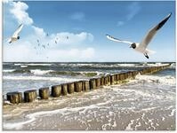 Artland Glasbild "Ostsee" Gew&auml;sser 1 Stk. tlg. in verschiedenen Gr&ouml;&szlig;en