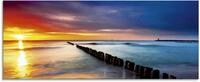 Artland Glasbild "Ostsee mit sch&ouml;nem Sonnenaufgang" Strand 1 Stk. tlg. in