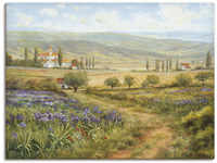 Wandbild ARTLAND "Provence" Bilder Gr. B/H: 80 cm x 60 cm, Leinwandbild Bilder...