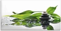 Artland Glasbild "Spa mit Steinen und Bambus" Zen 1 Stk. tlg. in verschiedenen