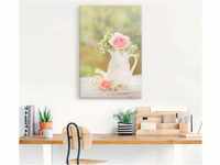 Wandbild ARTLAND "Vintage Rosen in Vase" Bilder Gr. B/H: 40 cm x 60 cm,...