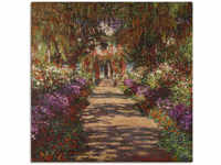 Wandbild ARTLAND "Weg in Monets Garten Giverny. 1902" Bilder Gr. B/H: 70 cm x 70 cm,