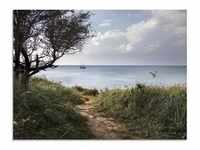 Glasbild ARTLAND "Wege zum Meer...." Bilder Gr. B/H: 60 cm x 45 cm, Glasbild