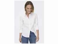 Klassische Bluse ONLY "ONLFRIDA L/S SHIRT" Gr. S, weiß (white) Damen Blusen...