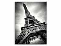 Glasbild ARTLAND "Eiffelturm Paris" Bilder Gr. B/H: 60 cm x 80 cm, Glasbild...