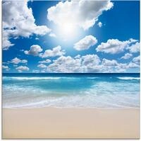 Artland Glasbild "Gro&szlig;artige Strandlandschaft" Strand 1 Stk. tlg. in verschiedenen