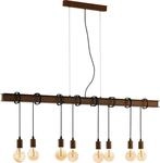 EGLO H&auml;ngeleuchte "TOWNSHEND 4 Deckenlampe, Stahl, Vintage, E27, Esszimmerlampe,