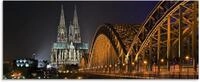 Artland Glasbild "K&ouml;lner Dom mit Br&uuml;cke" Deutschland 1 Stk. tlg. in verschiedenen