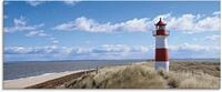 Artland Glasbild "Leuchtturm Sylt" Geb&auml;ude 1 Stk. tlg. in verschiedenen Gr&ouml;&szlig;en