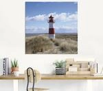 Artland Glasbild "Leuchtturm Sylt" Geb&auml;ude 1 Stk. tlg. in verschiedenen...