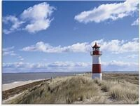 Artland Glasbild "Leuchtturm Sylt" Geb&auml;ude 1 Stk. tlg. in verschiedenen Gr&ouml;&szlig;en