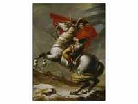 Glasbild ARTLAND "Napoleon bei der Überquerung Alpen." Bilder Gr. B/H: 60 cm x...
