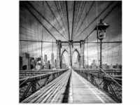 Artland Glasbild "New York City Brooklyn Bridge I", Amerika, (1 St.), in