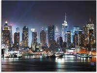 Artland Glasbild "New York City Times Square" Amerika 1 Stk. tlg. in...