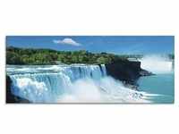 Glasbild ARTLAND "Niagara" Bilder Gr. B/H: 125 cm x 50 cm, Gewässer, 1 St.,...
