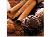 Artland Glasbild "Schokoladen-Trüffel", Süßspeisen, (1 St.), in verschiedenen