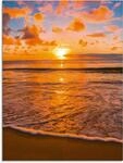 Artland Glasbild "Sonnenuntergang am Strand" Sonnenaufgang & -untergang 1 Stk....