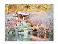 Glasbild ARTLAND "Shingo Buddhistischer Tempel" Bilder Gr. B/H: 60 cm x 45 cm,