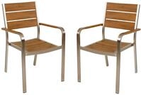 Garden Pleasure Stapelstuhl "FLORENCE" (Set) 2 Stk.2er Set