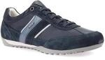 Sneaker GEOX "U WELLS C", Herren, Gr. 46, blau (navy), Synthetik, Textil,