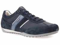 Sneaker GEOX "U WELLS C" Gr. 46, blau (navy) Herren Schuhe Stoffschuhe