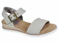 Sandale SKECHERS "DESERT KISS vegan" Gr. 37, grau (taupe) Damen Schuhe Sandalen