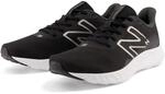 Laufschuh NEW BALANCE "411", Herren, Gr. 43, schwarz, schwarz s, Textil, Schuhe
