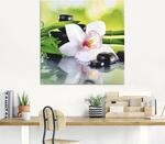 Artland Glasbild "Spa Steine Bambus Zweige Orchidee" Zen 1 Stk. tlg. in verschiedenen