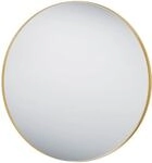MIRRORS AND MORE Dekospiegel "Britney" Wandspiegel, rund, &Oslash; 80 cm, Metallrahmen