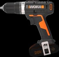 Worx Akku-Schlagbohrschrauber "WX370.9" 2-Gang-Getriebe, Bohrstufe + Schlagfunktion,