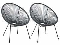 Stuhl INOSIGN Stühle Gr. B/H/T: 73 cm x 88 cm x 73 cm, 2 St., Metall, schwarz