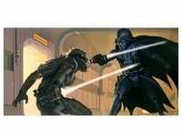KOMAR Vliestapete "Star Wars Classic RMQ Vader vs Luke" Tapeten 500x250 cm (Breite x