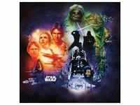 KOMAR Vliestapete "Star Wars Classic Poster Collage" Tapeten 250x250 cm (Breite x