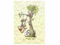 KOMAR Vliestapete "Winnie the Pooh in wood" Tapeten 200x280 cm (Breite x Höhe) Gr.