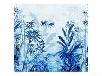 KOMAR Vliestapete "Blue Jungle" Tapeten 300x280 cm (Breite x Höhe),...