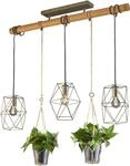 TRIO LEUCHTEN Pendelleuchte "Plant", grau (nickelfarben), 3, H: 150cm, Leuchten,