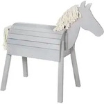 Holzpferd ROBA "Sheddie", grau, Stehtiere, KinderB:48cm H:96cm L:110cm, Outdoor,