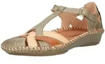 Riemchensandale PIKOLINOS "PIKOLINOS Sandalen Leder", Damen, Gr. 38, sage, Leder,