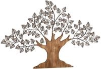 HOFMANN LIVING AND MORE Wanddekoobjekt "Baum" Materialmix aus Metall und Holz